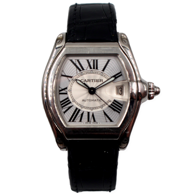 Pre-Owned Cartier Roadster Large 2000s White Dial & Date 38x44mm Pre-Owned