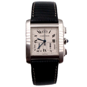 Pre-Owned Cartier Tank Francaise XXL Chronoreflex 2002 Stainless Steel 30x36mm Pre-Owned