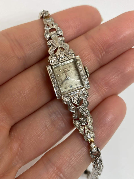 Hamilton diamond outlet vintage watch