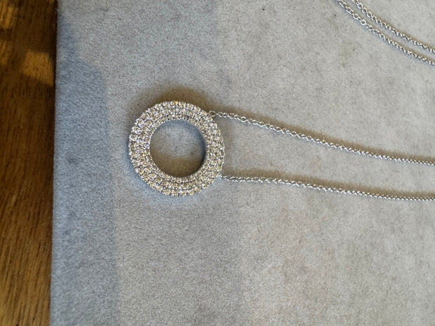 18KW Triple circlette neckalce