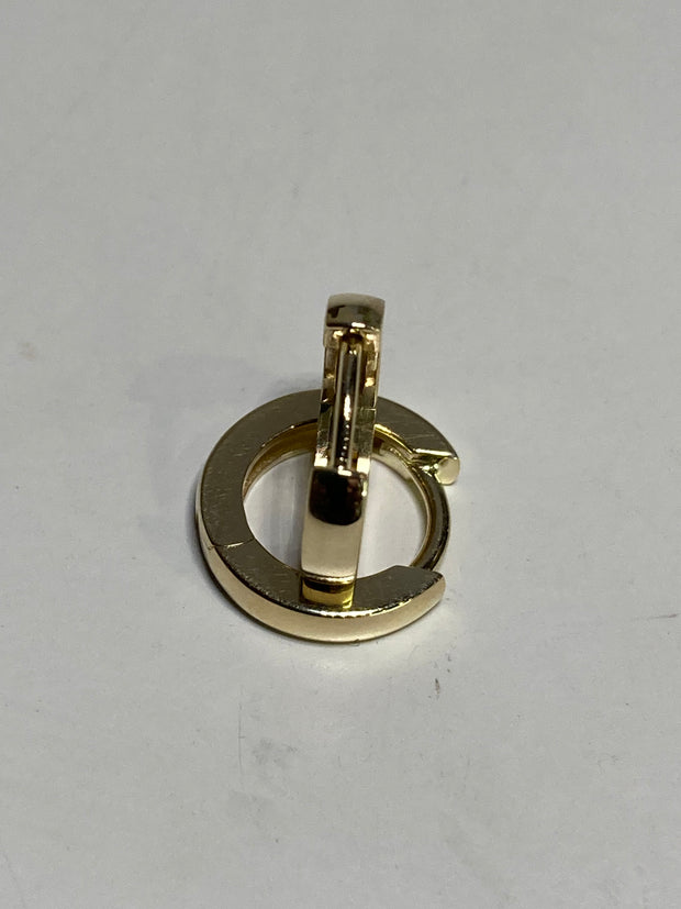 14KY Huggie, 12mm, hinged
