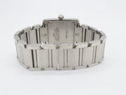 Cartier Tank Francaise Mid Size on Bracelet Stainless Steel Qtz - .98CTW Custom Diamonds