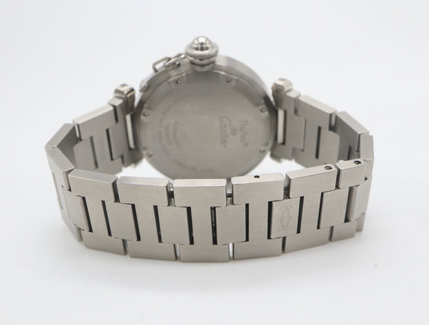 Pre-Owned Cartier Pasha "C" Steel Mid 35mm Automatic Big Date on Bracelet Box 1999