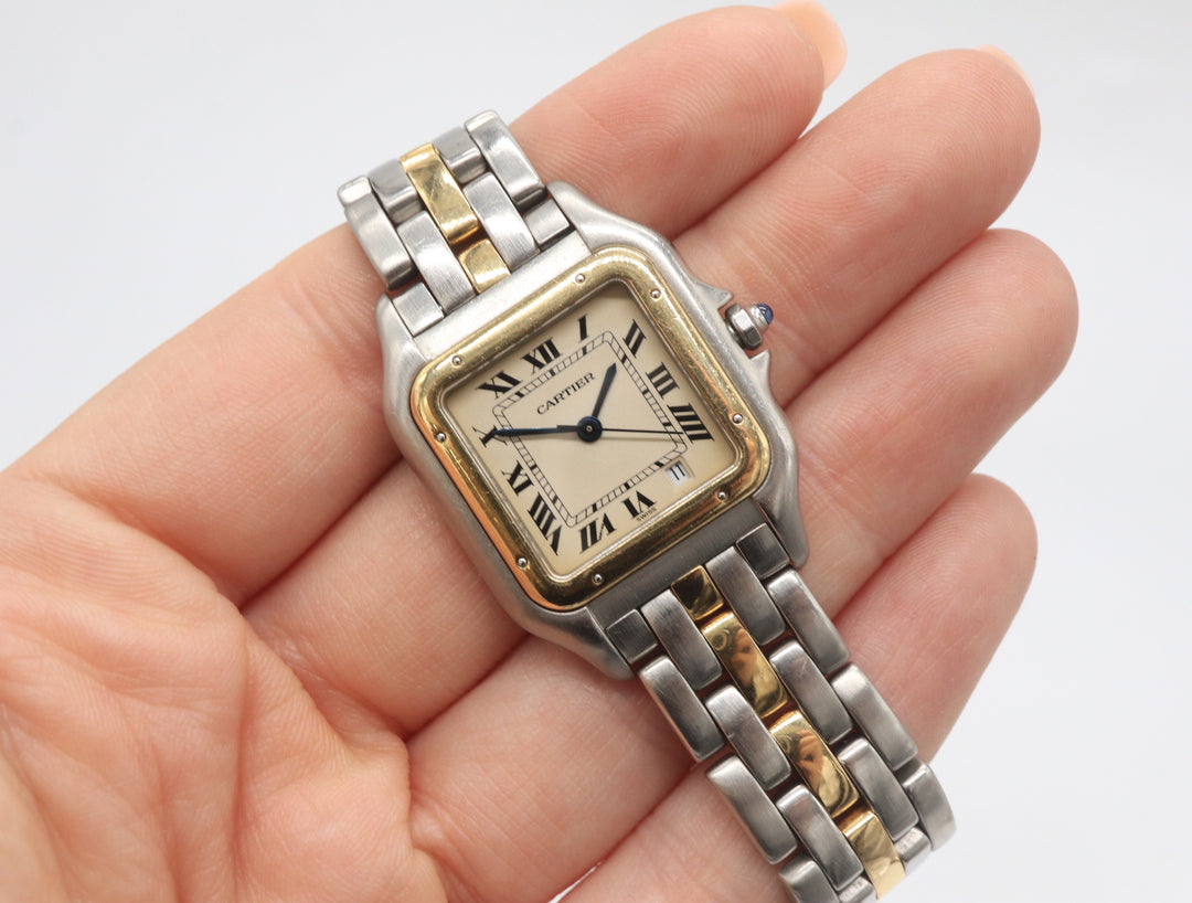 Pre Owned Cartier Panthere Medium 1990s Two Tone 27mm Mark Areias J