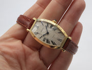 Pre-Owned Cartier Tonneau " Paris" Mechanical 32x21mm 18KY 1985 - 1989