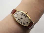 Pre-Owned Cartier Tonneau " Paris" Mechanical 32x21mm 18KY 1985 - 1989