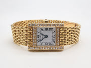 Pre Owned Cartier Normale Small Grain de Riz Bracelet Factory Diamonds 90's