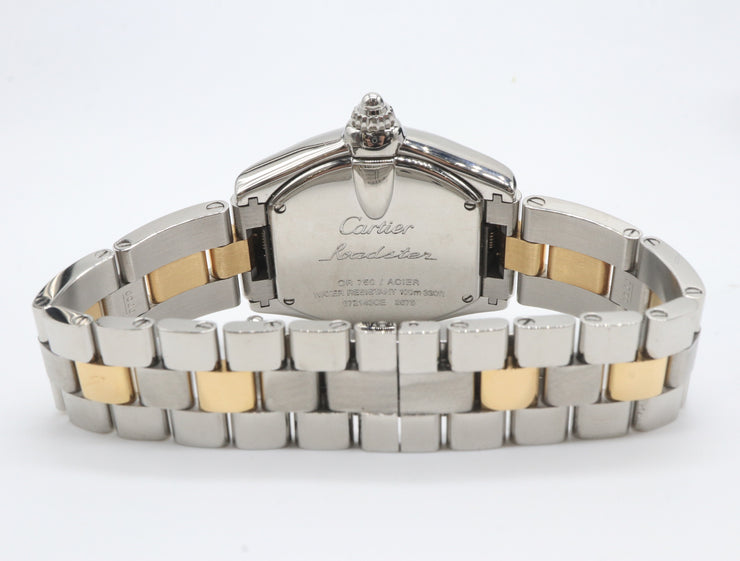 Pre-Owned Cartier Roadster Two Tone Steel 18K Bracelet W62026Y4 2006