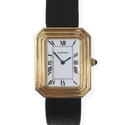 Rare Jumbo Cartier Cristallor "Stepped Tank" 18K Yellow Gold
