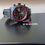 Tudor Fastrider Black Shield Chrono Watch in PVD Steel Complete 2021