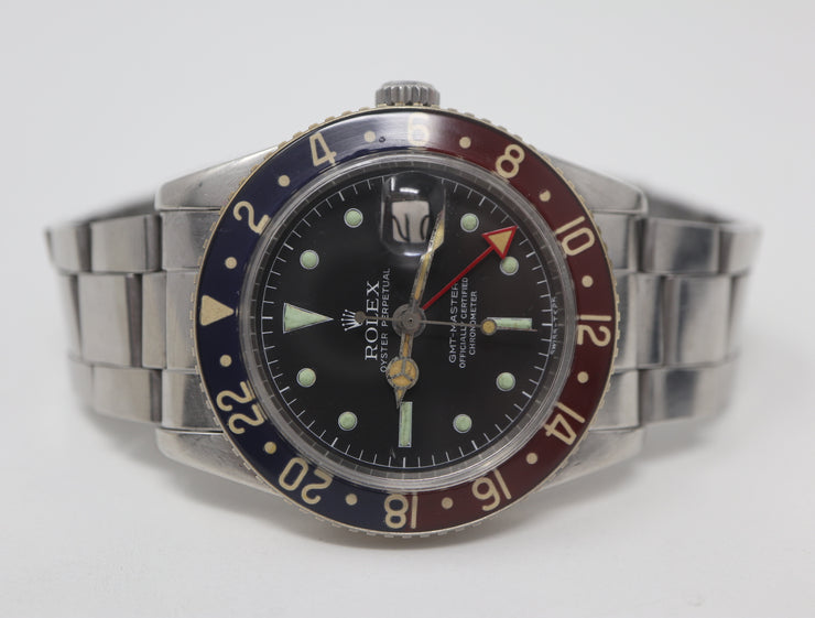 Vintage Rolex GMT-Master 6542 "Pepsi" Red & Blue Bakelite Bezel 38mm 1957