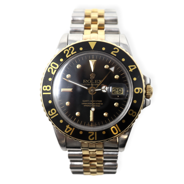 Vintage Rolex GMT-Master 1675 Black Dial Jubilee Bracelet 40mm 1975/1979