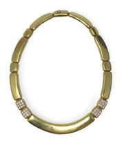 De Vroomen One Off Piece Diamond Hammered Necklace 3.60CTW 18KY