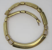De Vroomen One Off Piece Diamond Hammered Necklace 3.60CTW 18KY
