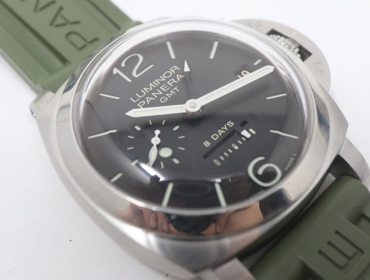 Pre-Owned Panerai Luminor 1950 8 Days GMT "DOT" Dial PAM 233 Complete
