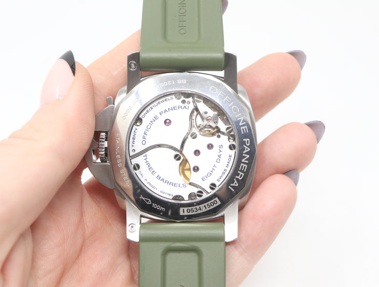 Pre-Owned Panerai Luminor 1950 8 Days GMT "DOT" Dial PAM 233 Complete