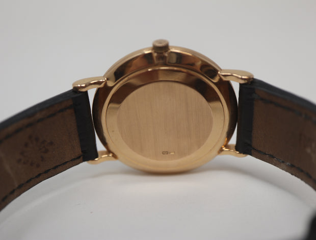 Pre-Owned Patek Philippe Calatrava Rose Gold Hobnail 33mm Manual Wind on Strap 3919R