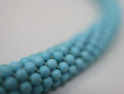 14K 16" Turquoise Beaded Twisted Woven Necklace 14KY Magnetic Clasp