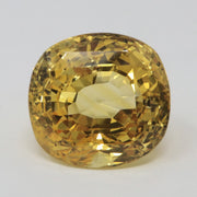 GIA Certified Rare 40.11 Carat Loose Untreated Natural Cushion Yellow Sapphire