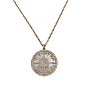 Women's Star Diamond .32cts And Mother Of Pearl 2.88ct Necklaces 14KYG