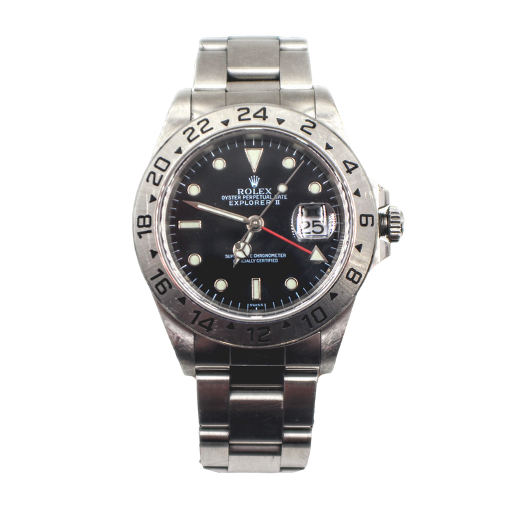 Rolex Explorer II 1999 Black Swiss Only Dial 40mm Pre-Owned