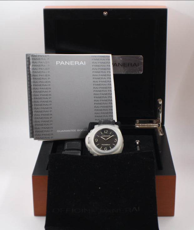 Pre-Owned Panerai "Lefty" Luminor 2009 On Rubber Strap With Box & Papers 44mm Pre-Owned