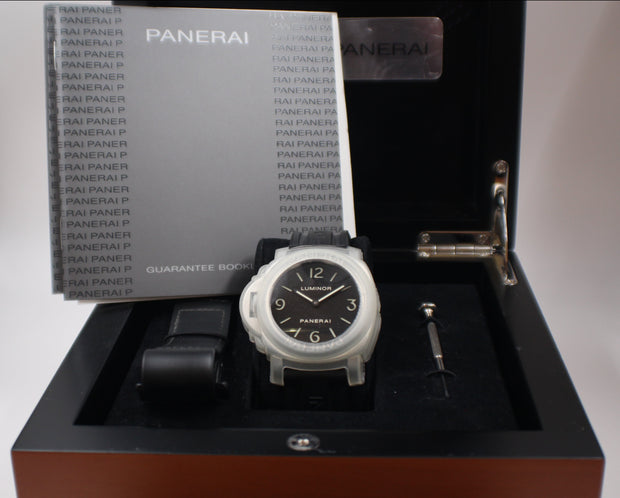 Pre-Owned Panerai "Lefty" Luminor 2009 On Rubber Strap With Box & Papers 44mm Pre-Owned