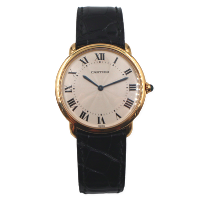 Pre-Owned Cartier Ronde Louis Watch in 18K Gold on Strap