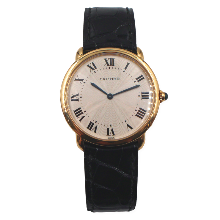 Pre-Owned Cartier Ronde Louis Watch in 18K Gold on Strap