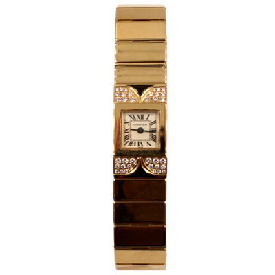 Pre-Owned Cartier Tank Lingot Art Deco 1994 Ivory Color Dial 18K 14mm