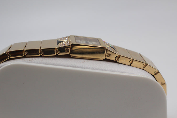 Pre-Owned Cartier Tank Lingot Art Deco 1994 Ivory Color Dial 18K 14mm