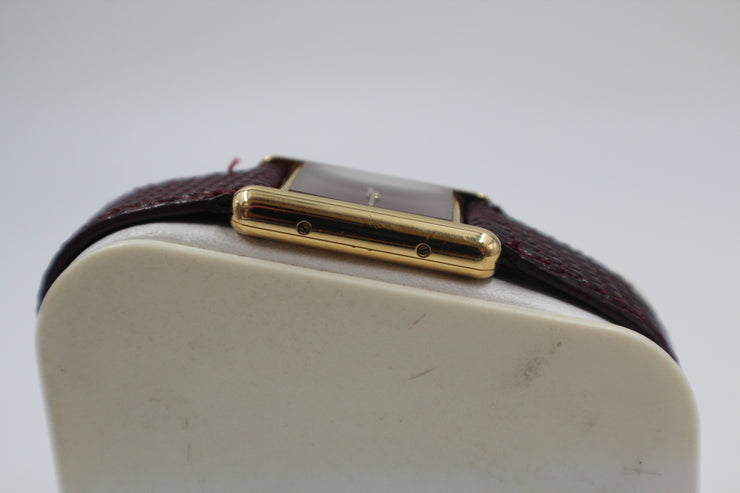 Pre-Owned Cartier Ladies Must De Tank Red 1990s