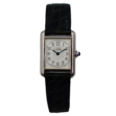 Pre-Owned Cartier Ladies Must Tank Sterling Silver 22mm Pre-Owned