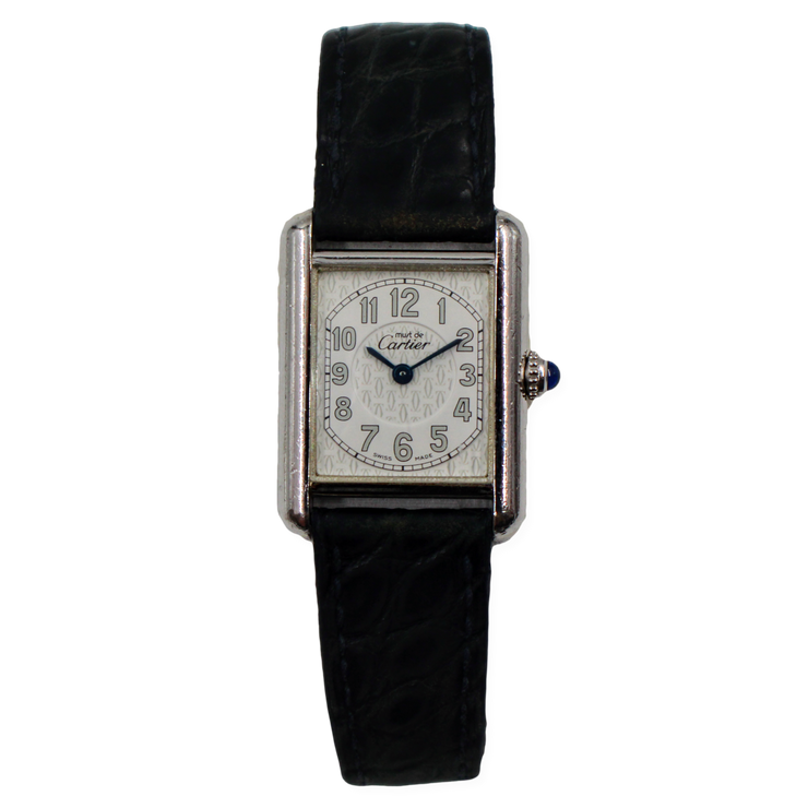 Pre-Owned Cartier Ladies Must Tank Sterling Silver 22mm Pre-Owned