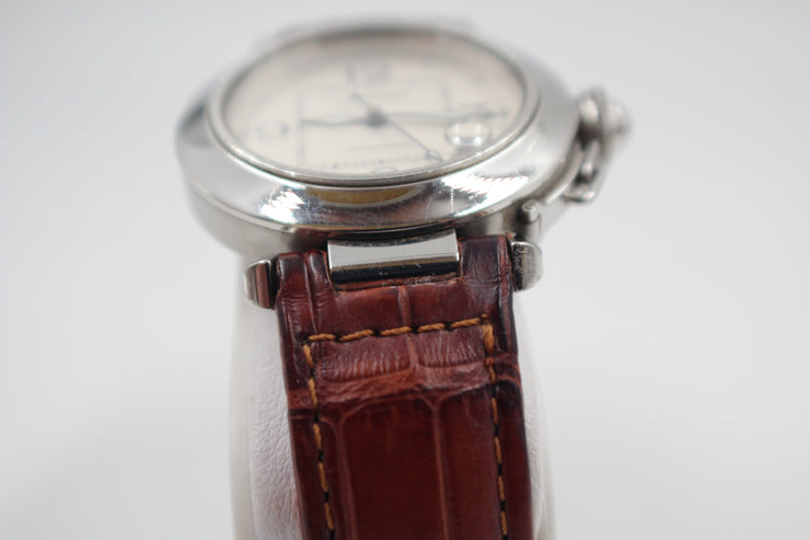 Pre-Owned Cartier Pasha 2005 Date Stainless Steel 35mm Pre-Owned