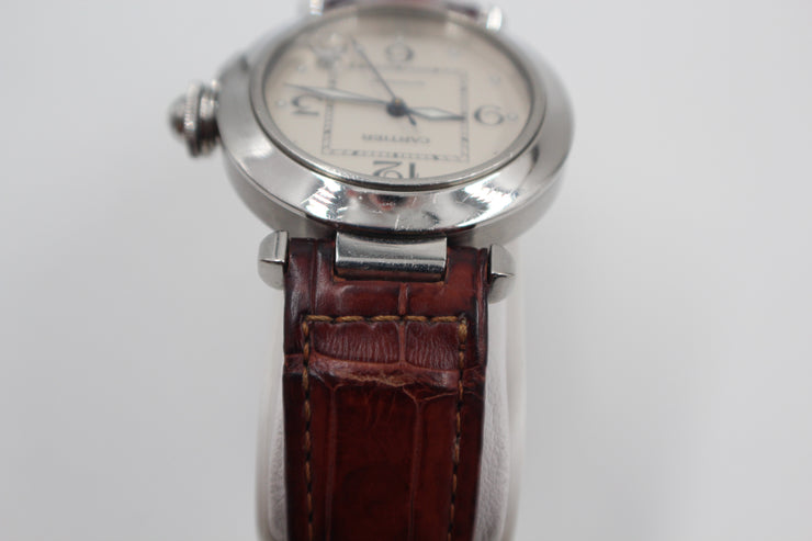 Pre-Owned Cartier Pasha 2005 Date Stainless Steel 35mm Pre-Owned