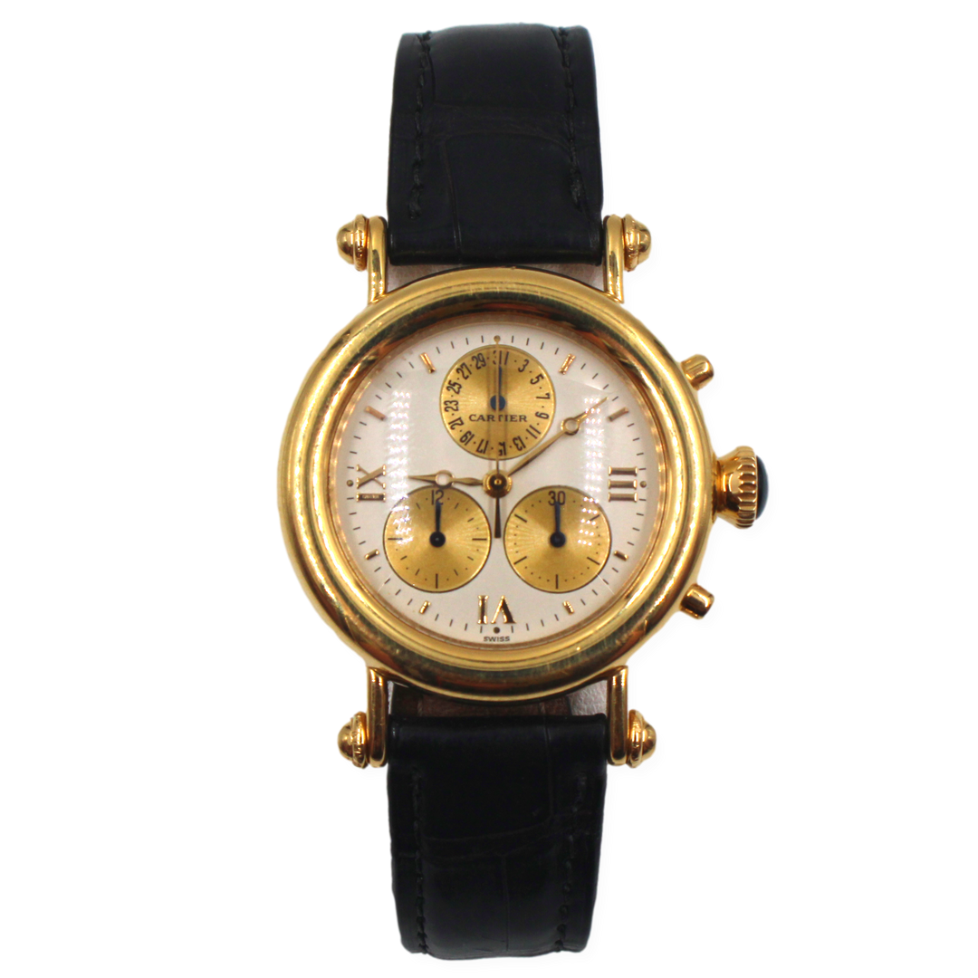 カルチエディアブロ Pre Owned Cartier Diabolo Chronograph 32mm – Mark Areias J,