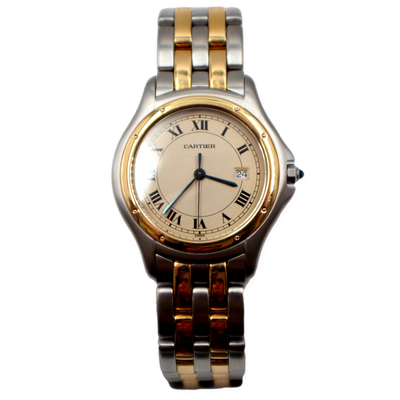 Pre-Owned Cartier Cougar Large 2005 Two Tone 33mm