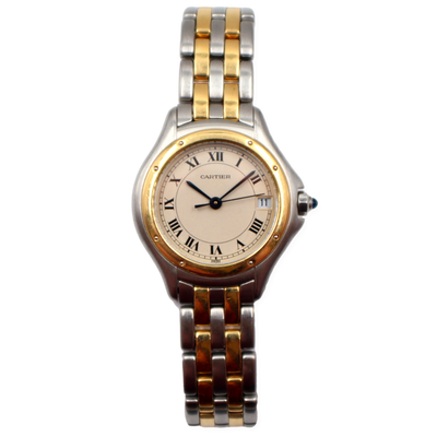 Pre-Owned Cartier Cougar Small 1995 Two Tone 26mm Pre-Owned