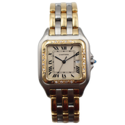 Pre-Owned Cartier Jumbo Panthere 3-Row Am Dia. Steel & 18Ky 29Mm