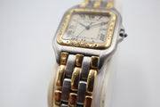 Pre-Owned Cartier Jumbo Panthere 3-Row Am Dia. Steel & 18Ky 29Mm