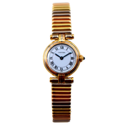 Pre-Owned Cartier Vendome Tri-Tone 1990s 18K Yellow Rose & White Gold 21mm Pre-Owned