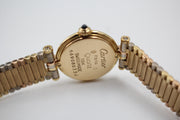 Pre-Owned Cartier Vendome Tri-Tone 1990s 18K Yellow Rose & White Gold 21mm Pre-Owned