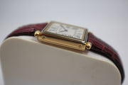 Pre-Owned Cartier Obus Carree 1990s Black Enamel Case & Breguet Hands 24mm Pre-Owned