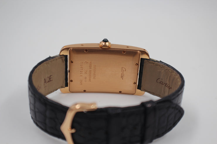 Pre-Owned Cartier Tank Americaine Large 2015 18K With Date 45mm Pre-Owned