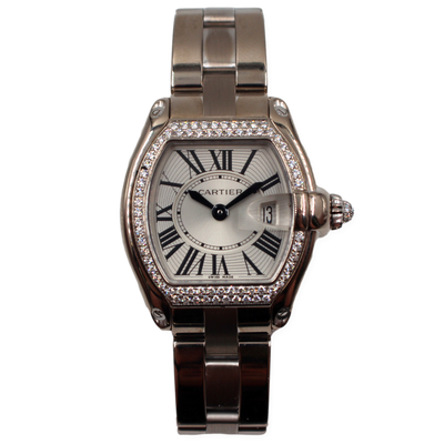 Pre-Owned Cartier Roadster Small 2006 Factory Diamonds 32x37mm Pre-Owned