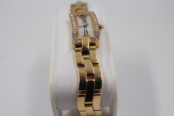 Pre-Owned Cartier Ballerine 2007 Factory Diamonds 24x14mm Pre-Owned