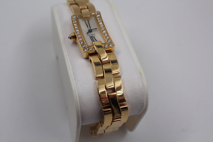 Pre-Owned Cartier Ballerine 2007 Factory Diamonds 24x14mm Pre-Owned