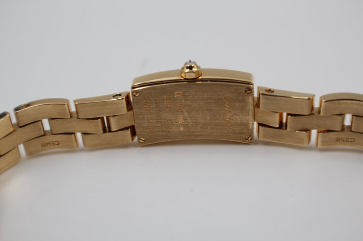 Pre-Owned Cartier Ballerine 2007 Factory Diamonds 24x14mm Pre-Owned