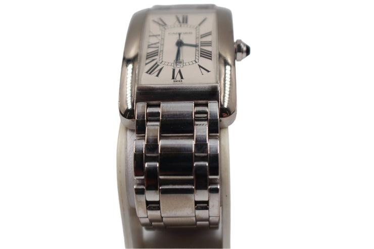 Pre-Owned Cartier Tank Americaine Large 2010 18K With Date 26X45mm Pre-Owned